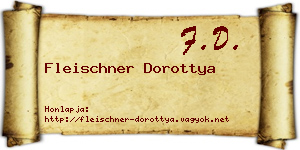 Fleischner Dorottya névjegykártya