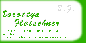 dorottya fleischner business card